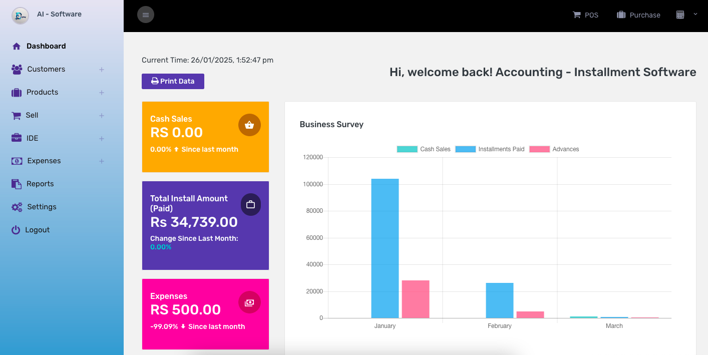 Accounting & Installment Software