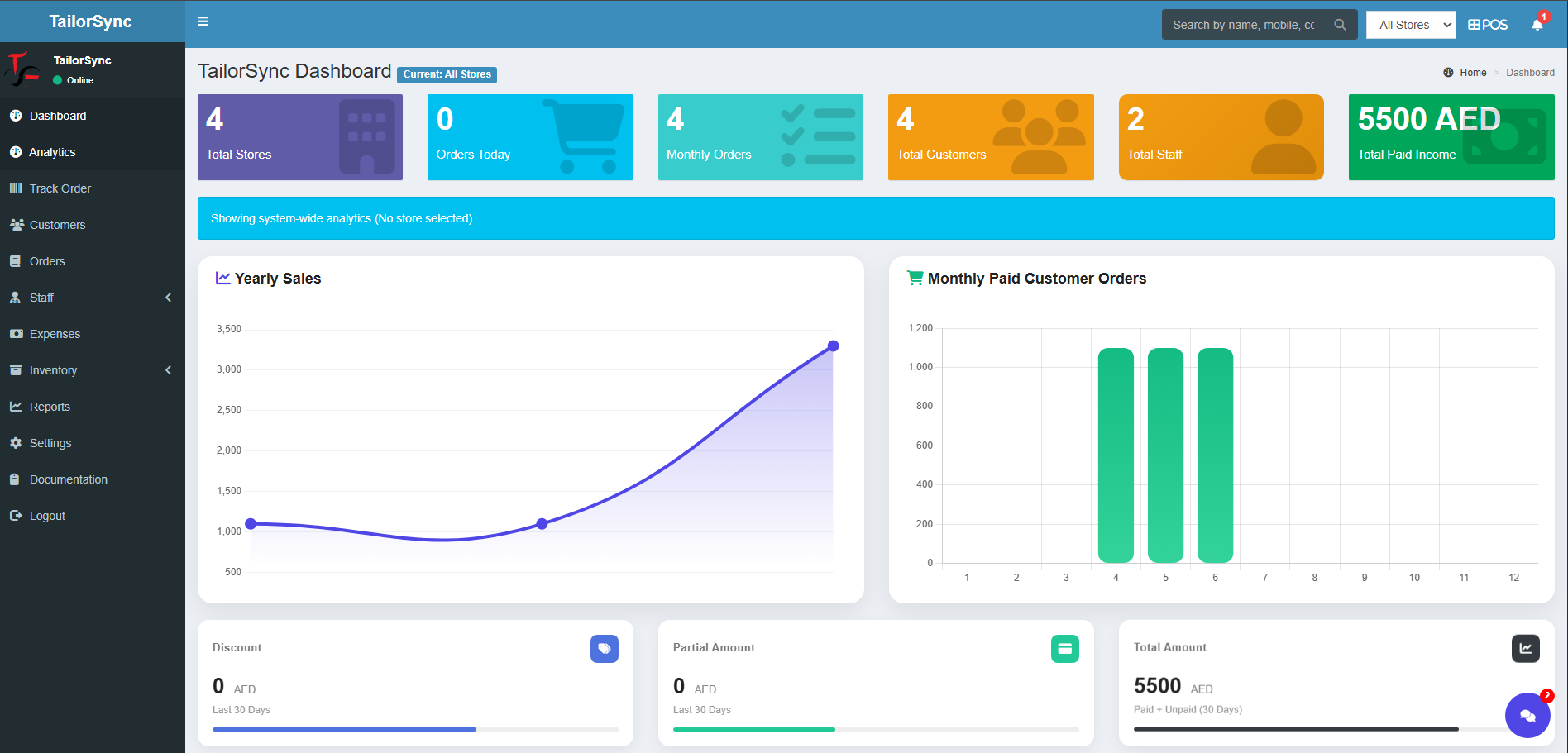 TailorSync Dashboard